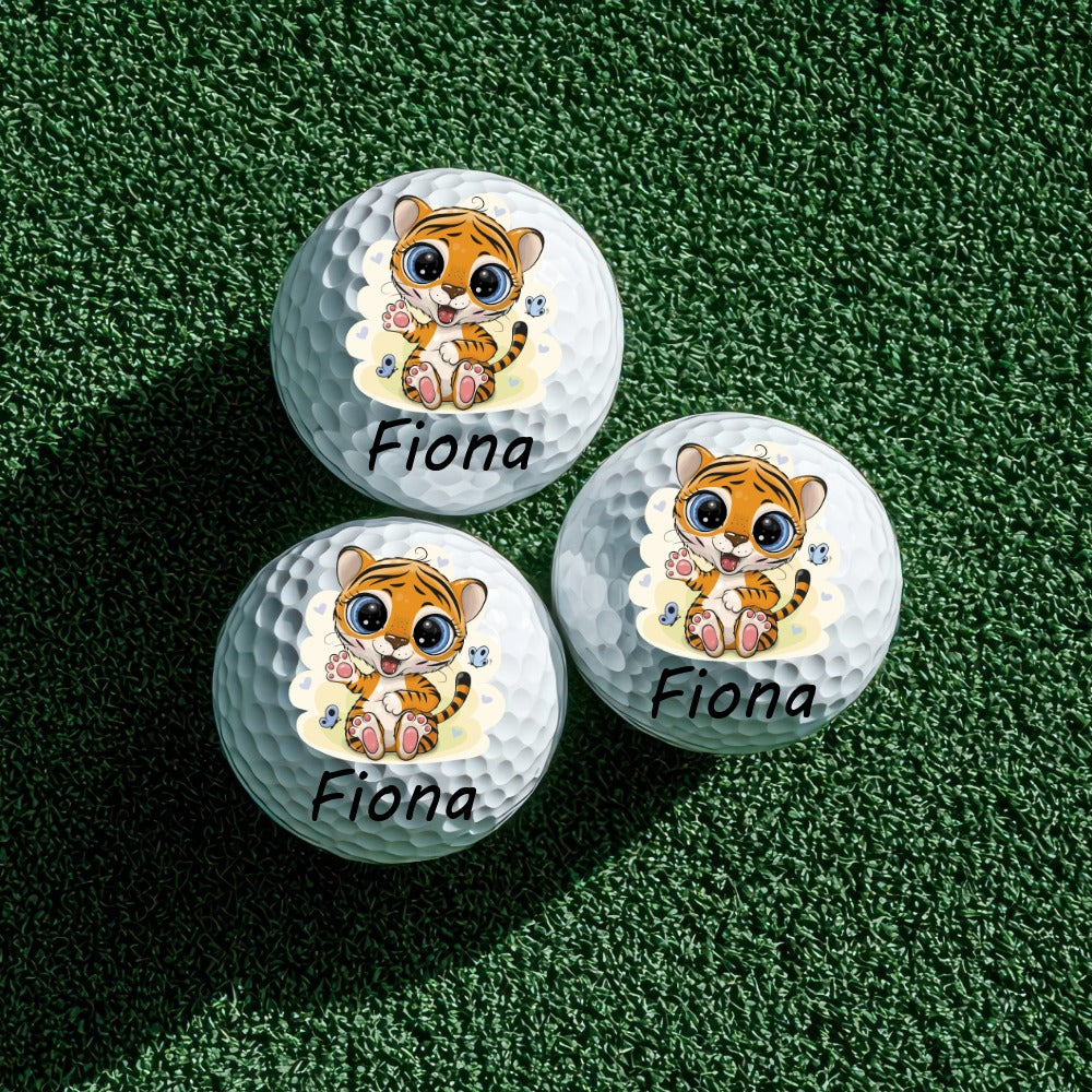 Personalized Golf Balls - Srixon Ultisoft Sleeve - Tiger 1