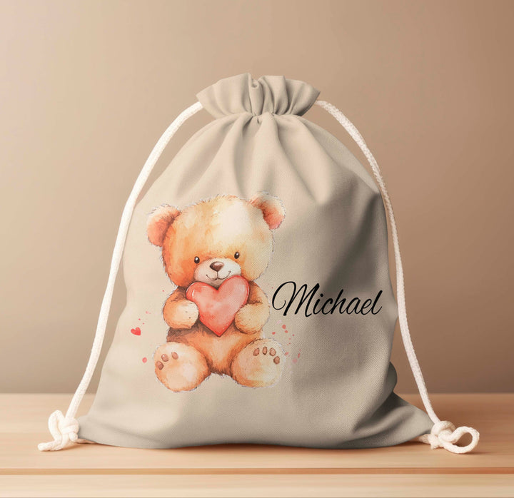 Personalized Drawstring Bag - Bears
