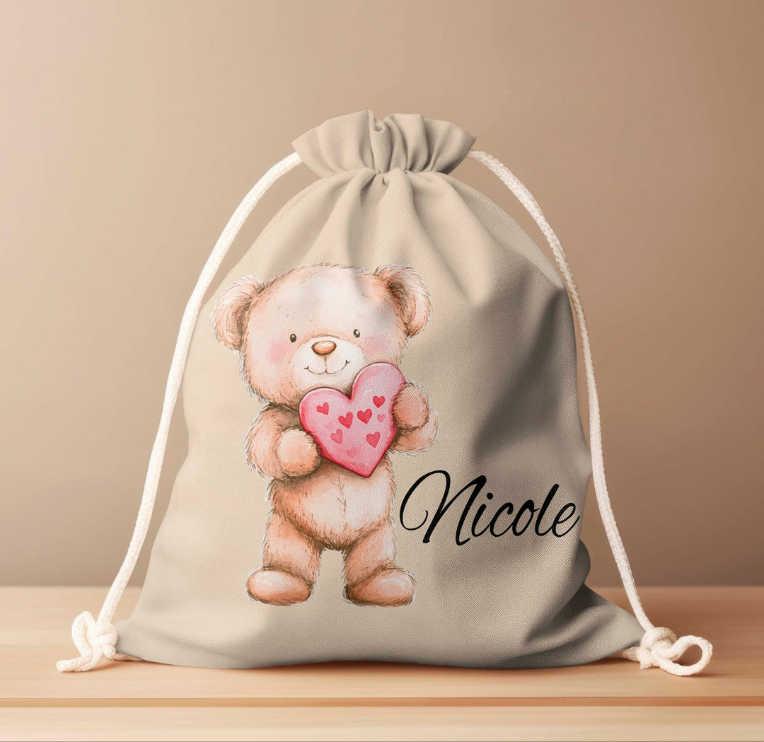 Personalized Drawstring Bag - Bears