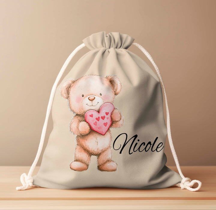 Personalized Drawstring Bag - Bears