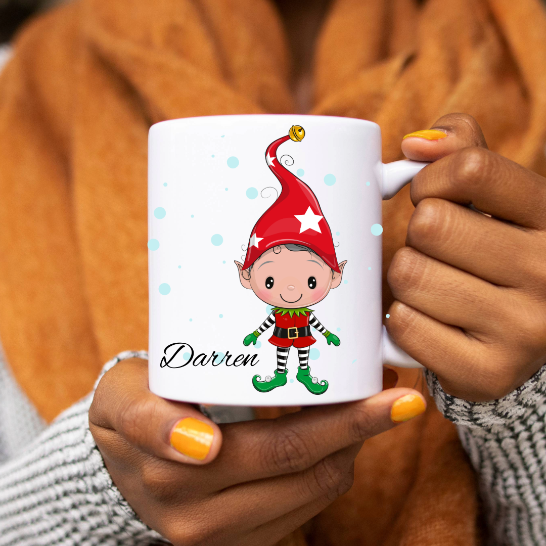 Personalized Christmas Mug - Elves