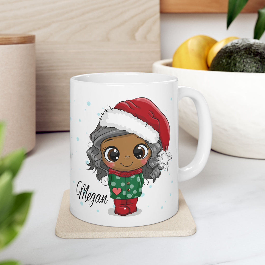 Personalized Enamel or Ceramic Mug - Christmas Character