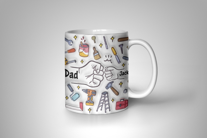 Personalized Mug - Dad Fist Bump