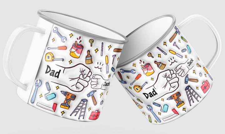 Personalized Mug - Dad Fist Bump