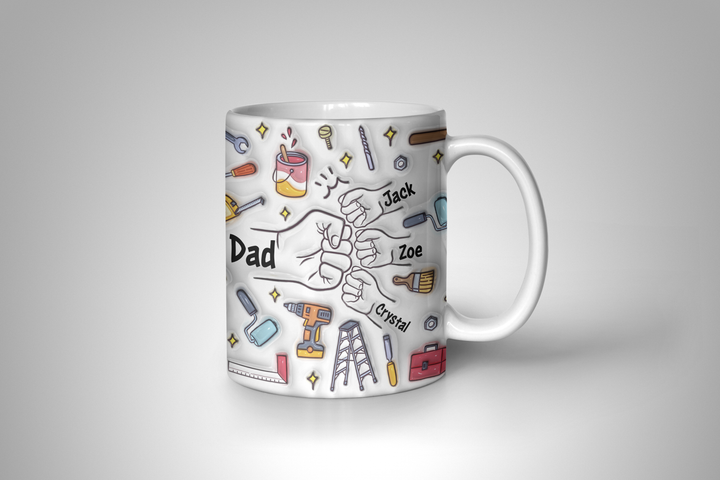 Personalized Mug - Dad Fist Bump