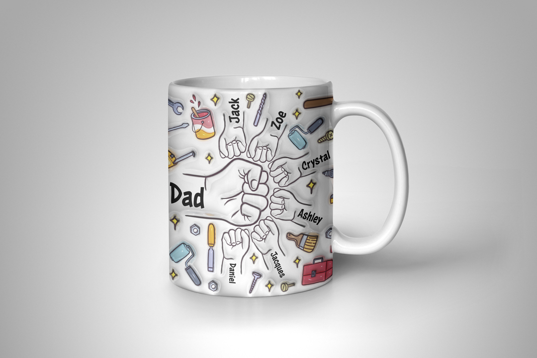 Personalized Mug - Dad Fist Bump