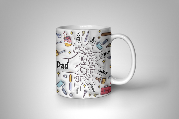 Personalized Mug - Dad Fist Bump