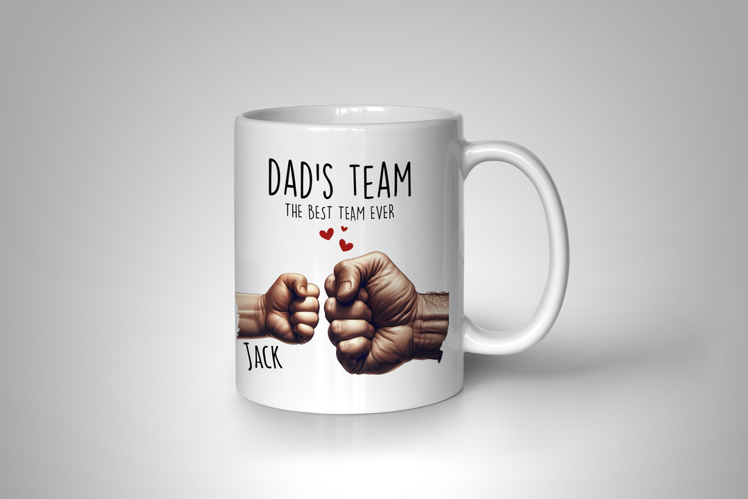 Personalized Mug - Dad's Team