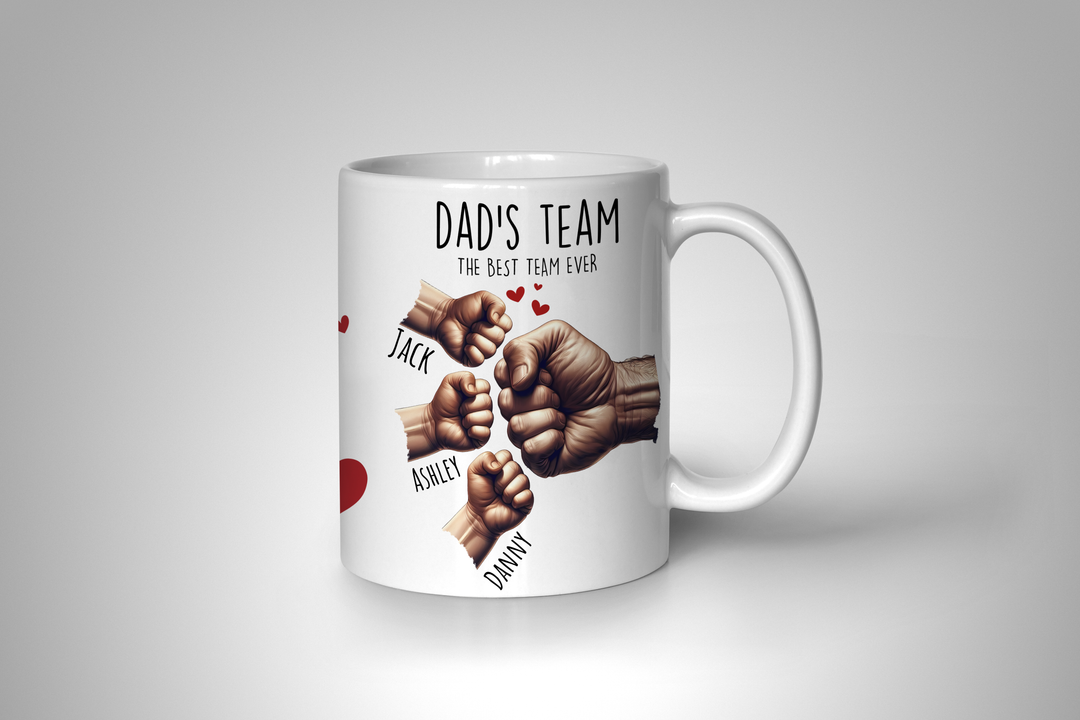 Personalized Mug - Dad's Team