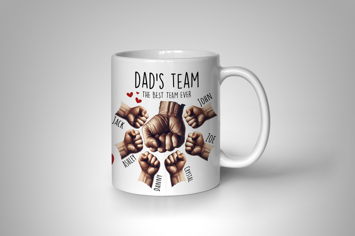 Personalized Mug - Dad's Team