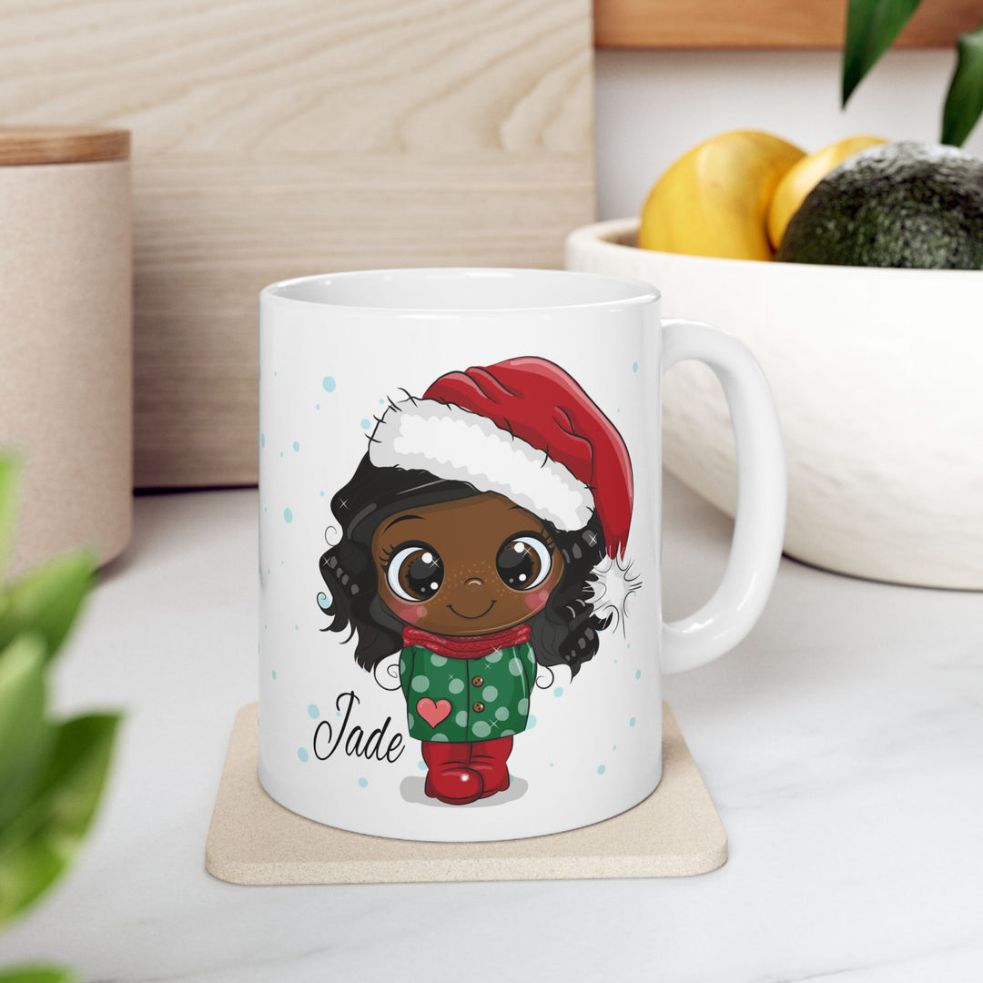 Personalized Enamel or Ceramic Mug - Christmas Character