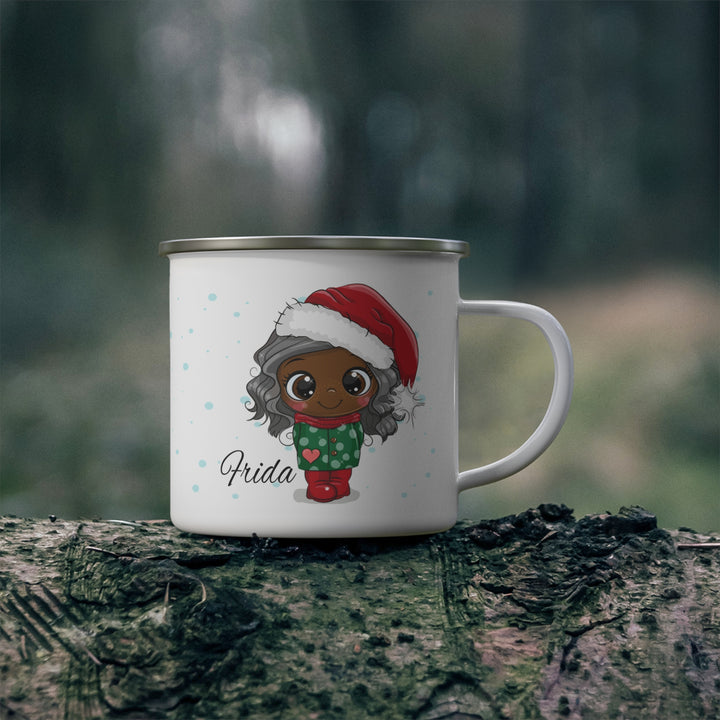 Personalized Enamel or Ceramic Mug - Christmas Character