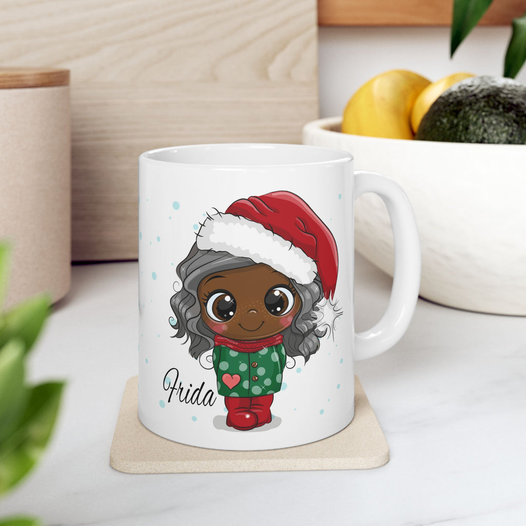 Personalized Enamel or Ceramic Mug - Christmas Character