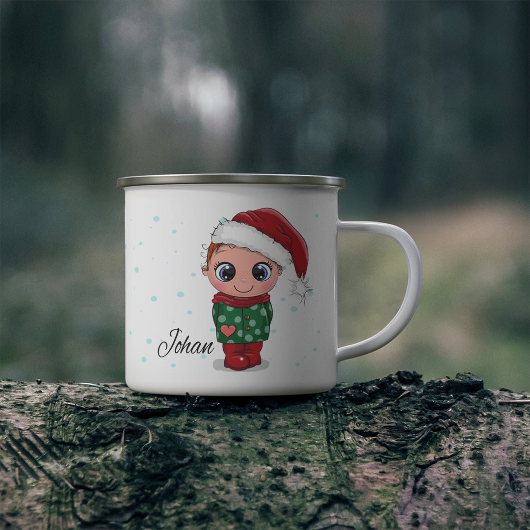 Personalized Enamel or Ceramic Mug - Christmas Character